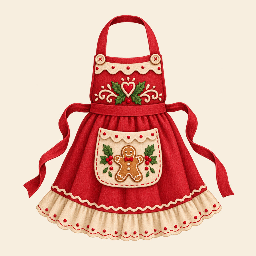 Christmas baking apron