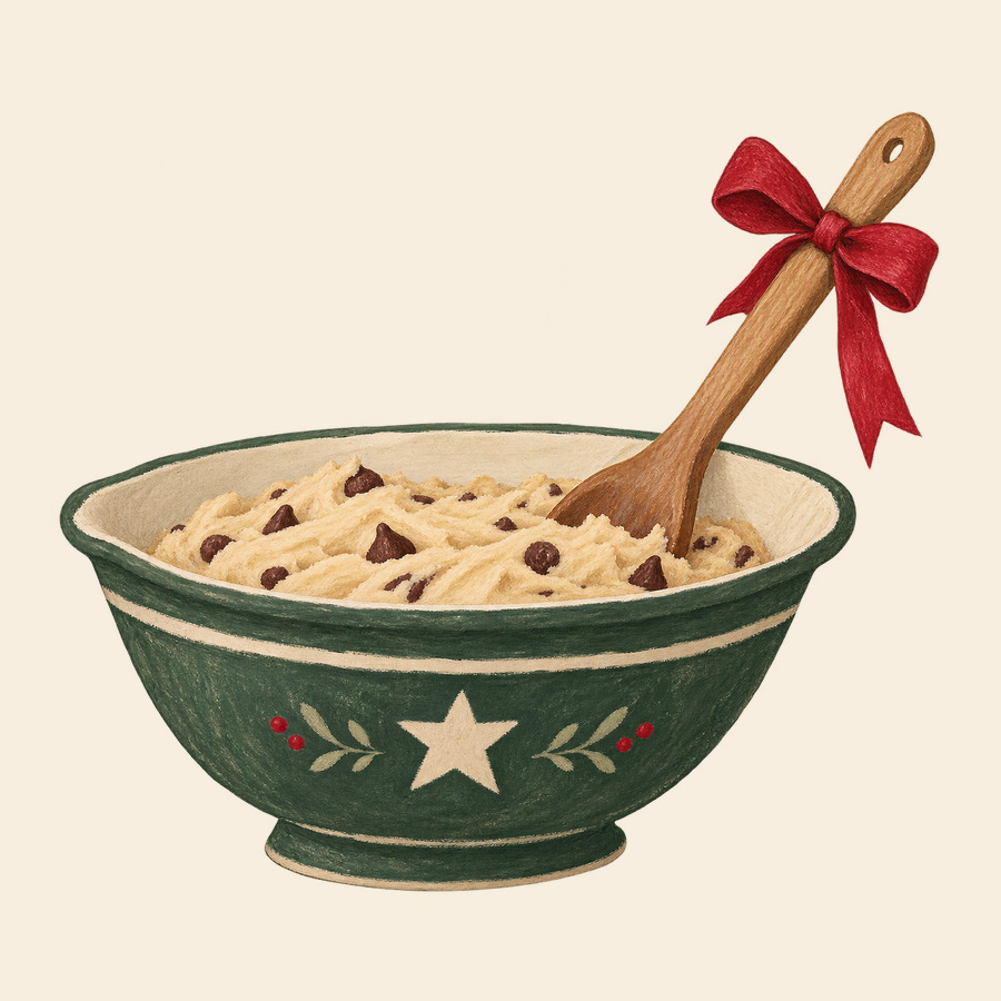 Christmas mixing bowl