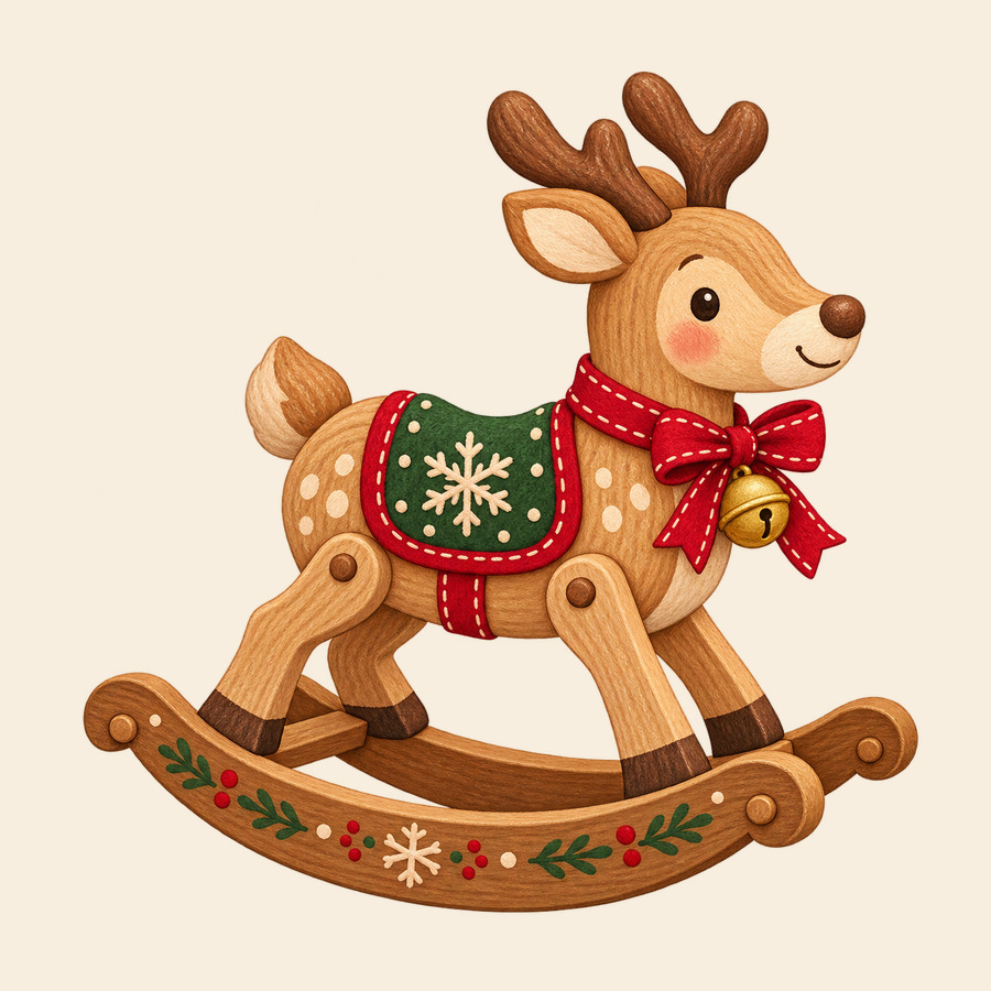 A rocking reindeer