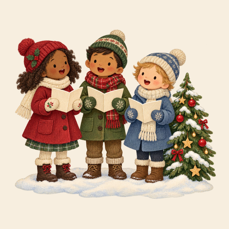 Christmas carolers