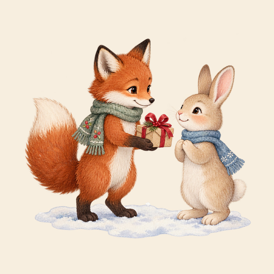 A gift between forest friends