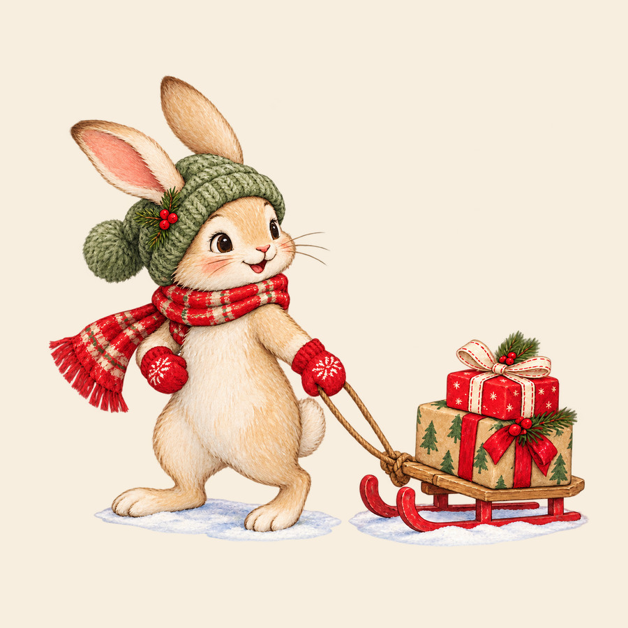 Rabbit's Christmas delivery